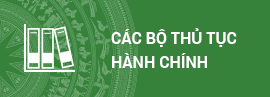 các thủ tục hành chính
